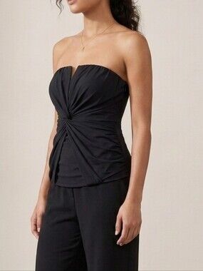 BEBE silk boustier